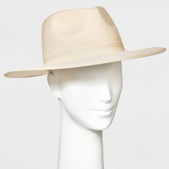 a new day Accessories Nwt A New Day Target Cream Fedora Hat With